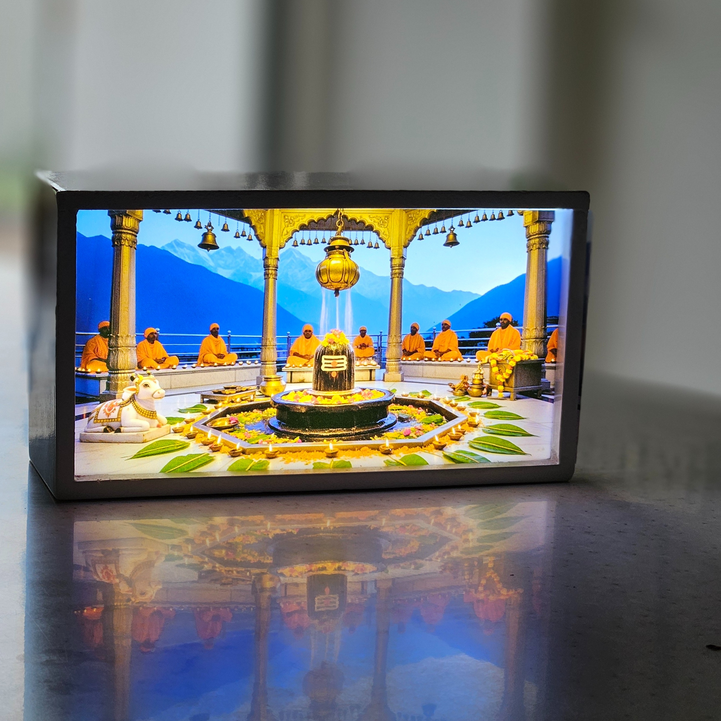 LED Glow Lamp – Lord Shiva | Spiritual Desk & Home Light