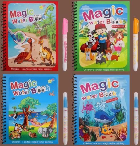 Mess-Free Magic: Reusable Water-Activated Quick Dry Book for Creative Fun